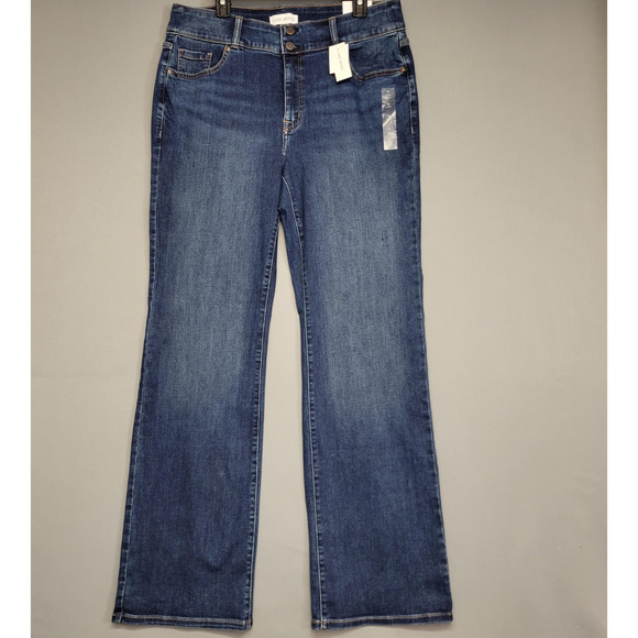Lane Bryant Jeans Womens 16 Long Blue High Rise Boot Tighter Tummy Flex Magic - Picture 1 of 16